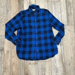 SO Blue & Black Flannel Shirt
